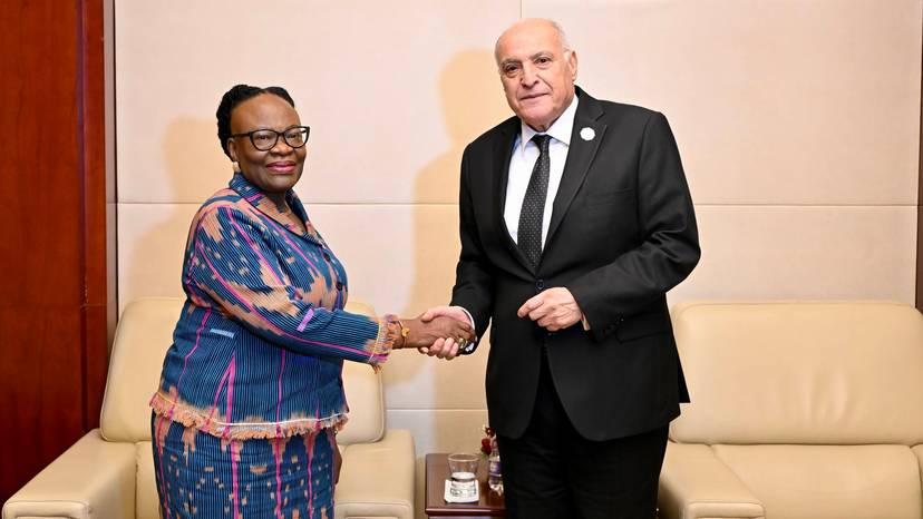 Ahmed Attaf discute avec la Ministre namibienne du renforcement de la coopération bilatérale et économique à l’occasion du Conseil exécutif de l’Union africaine