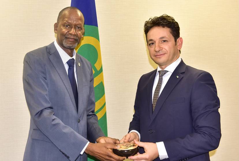 Visite d’adieu de l’Ambassadeur d’Algérie auprès du Botswana, Abdelmalek TIGHARGHAR, au Secrétaire exécutif de la SADC